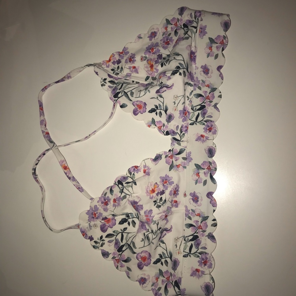 Floral Non Padded Bikini Top